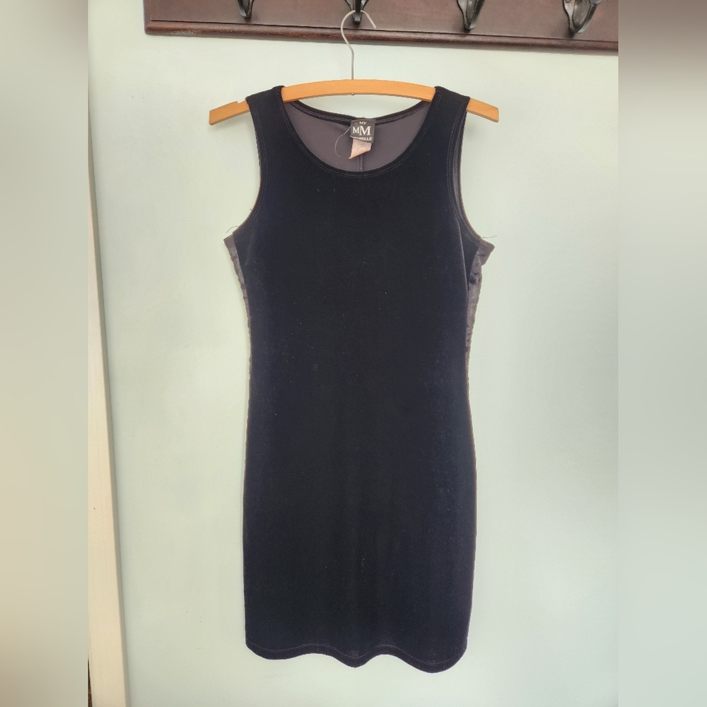Vintage My Michelle Classic Black Velvet Dress